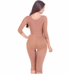Post Surgery Capri Shapewear with Sleeves Colombian Fajas MariaE 9292