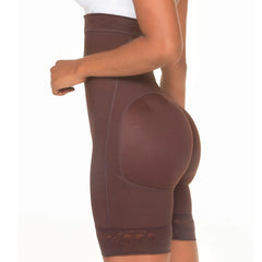 High Waisted Shaper Shorts Butt Lift High Compression Front Hooks Fajas Colombianas MARIAE TPD0530