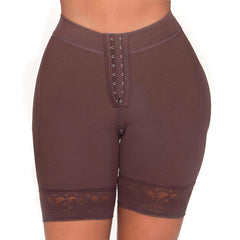 Low Rise Shapewear Shorts with Zippered Crotch High Compression Fajas Colombianas MARIAE SPD0530