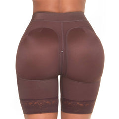 Low Rise Shapewear Shorts with Zippered Crotch High Compression Fajas Colombianas MARIAE SPD0530