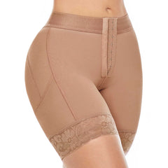 Low Rise Shapewear Shorts with Zippered Crotch High Compression Fajas Colombianas MARIAE SPD0530