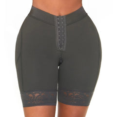 Low Rise Shapewear Shorts with Zippered Crotch High Compression Fajas Colombianas MARIAE SPD0530