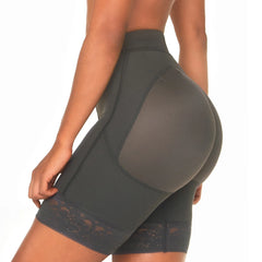 Low Rise Shapewear Shorts with Zippered Crotch High Compression Fajas Colombianas MARIAE SPD0530