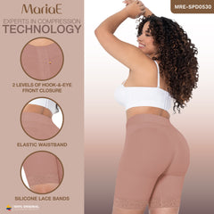 Low Rise Shapewear Shorts with Zippered Crotch High Compression Fajas Colombianas MARIAE SPD0530