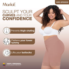 Low Rise Shapewear Shorts with Zippered Crotch High Compression Fajas Colombianas MARIAE SPD0530