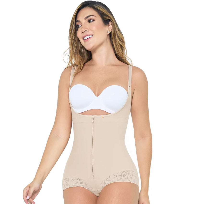 Pospartum Hiphugger Shapewear Bodysuit Fajas Colombianas MARIAE FPF1610