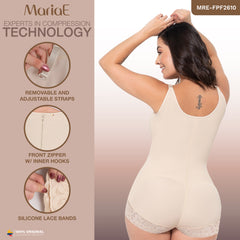 Pospartum Hiphugger Shapewear Bodysuit with Built-Bra Fajas Colombianas MARIAE FPF2610