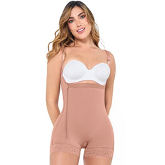 Stage 2 Post Surgery Postpartum Shapewear Bodysuit Side Zipper Fajas Colombanas MARIAE FPL3330