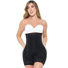 Postpartum Shapewear Bodysuit Short Open Bust Side Zipper Fajas Colombianas MARIAE FPL9530