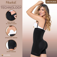 Postpartum Shapewear Bodysuit Short Open Bust Side Zipper Fajas Colombianas MARIAE FPL9530