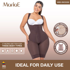 Daily Use Shapewear Bodysuit Mid Thigh & Open Bust Fajas Colombianas MARIAE RXC5330