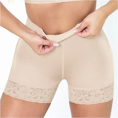 High Waisted Shapewear Shorts for Women Butt Lift Triconet Fajas Colombianas MARIAE SBN0130