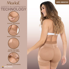 High Waisted Shapewear Shorts for Women Butt Lift Triconet Fajas Colombianas MARIAE SBN0130