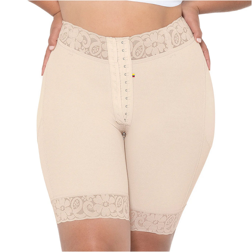Low Rise Shapewear Shorts with Zippered Crotch High Compression Fajas Fajas MariaE US