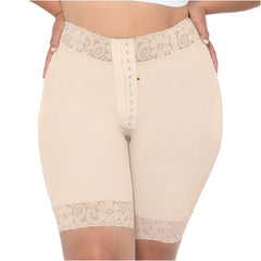 Low Rise Shapewear Shorts with Zippered Crotch High Compression Fajas Colombianas MARIAE SPD0530