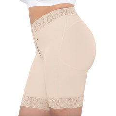 Low Rise Shapewear Shorts with Zippered Crotch High Compression Fajas Colombianas MARIAE SPD0530