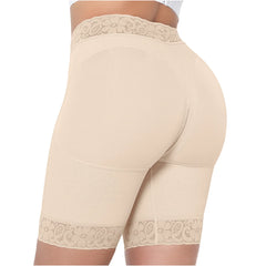 Low Rise Shapewear Shorts with Zippered Crotch High Compression Fajas Colombianas MARIAE SPD0530