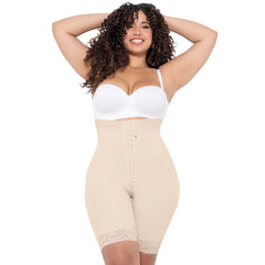 High Waisted Shaper Shorts Butt Lift High Compression Front Hooks Fajas Colombianas MARIAE TPD0530