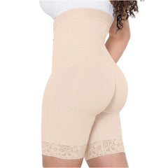 High Waisted Shaper Shorts Butt Lift High Compression Front Hooks Fajas Colombianas MARIAE TPD0530