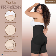 High Waisted Shaper Shorts Butt Lift High Compression Front Hooks Fajas Colombianas MARIAE TPD0530