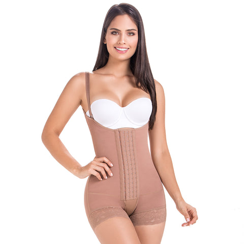 Women's Colombian Girdle Modeling Belt 3 Breast Fajas Bra Shaper Lace  Slimming Shorts Bodyshaper Home Wear Waist Trainer Plus