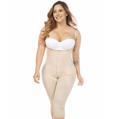 Fajas Colombianas Knee Length Tummy Control Open Bust