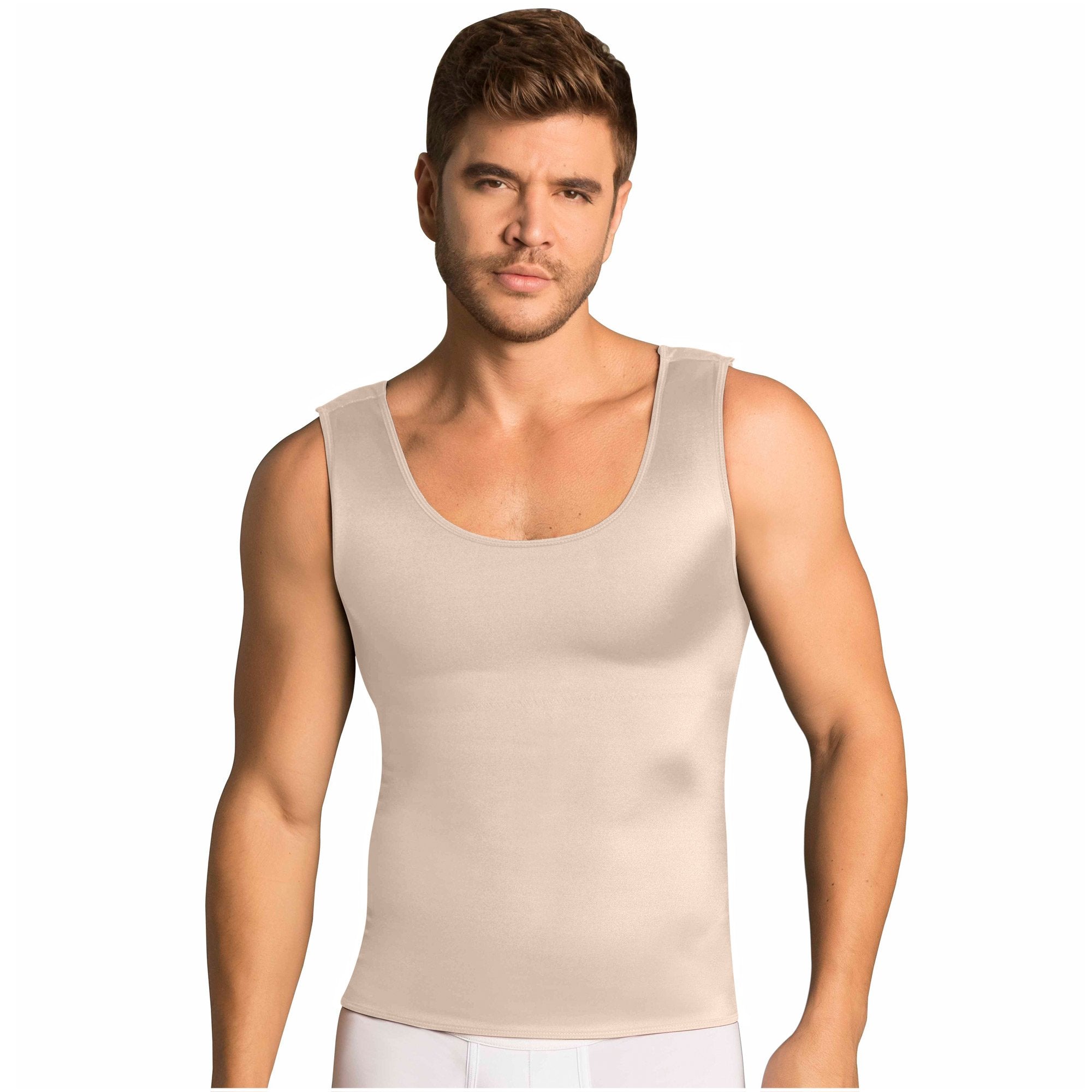 Daily Use Colombian Shapewear Tank Top for Men Fajas MariaE FH101 – Fajas  MariaE US